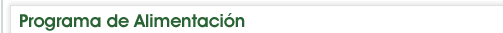 Programa de Alimentacion
